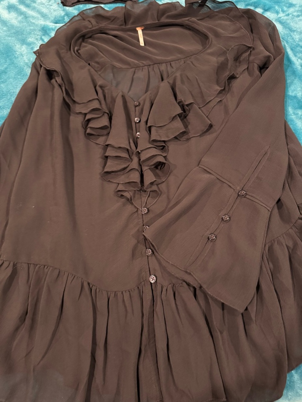 Free People ruffled tunic